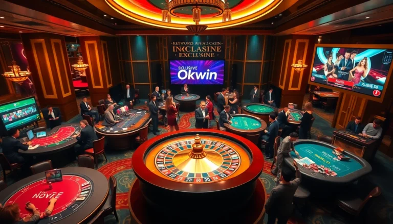 Experience the excitement at Nhà Cái Okwin with thrilling casino games on the vibrant floor.